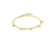 Bevilles Jewellery Ania Haie Glow Drop Bracelet - Gold offer