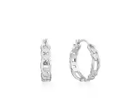 Bevilles Jewellery Ania Haie Figaro Chain Hoop Earrings - Silver offer