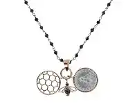 Bevilles Jewellery Bronzallure Lira Bee Hive Necklace offer
