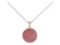 Bevilles Jewellery Bronzallure Red Fossil Wood Disc Necklace offer