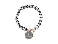 Bevilles Jewellery Bronzallure Lira with Bee Bracelet Black Spinel offer