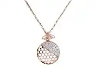 Bevilles Jewellery Bronzallure Bee Hive Necklace offer