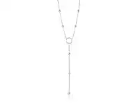 Bevilles Jewellery Ania Haie Modern Circle Y Necklace - Silver offer