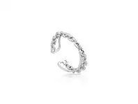 Bevilles Jewellery Ania Haie Chain Double Crossover Ring - Silver offer