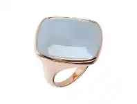 Bevilles Jewellery Bronzallure Incanto Rhombus Shape Faceted Stone Ring offer