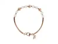 Bevilles Jewellery Bronzallure Semi-Rigid Pearl Bracelet offer