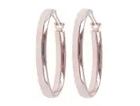 Bevilles Jewellery Bronzallure Golden Rose Oval Hoop Earrings offer
