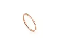 Bevilles Jewellery Ania Haie Texture Band Ring - Rose Gold offer