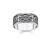 Bevilles Jewellery Thomas Sabo Ring Black Tiger Pattern offer