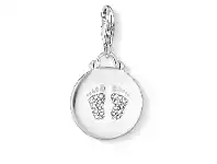 Bevilles Jewellery Thomas Sabo Charm Pendant "Disc Baby Footprint" offer