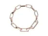 Bevilles Jewellery Bronzallure Bold Forzatina Chain Bracelet with Pavé Detail offer