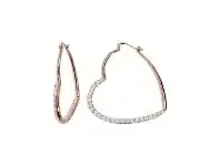 Bevilles Jewellery Bronzallure Hearts Earrings Cubic Zirconia offer