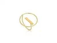 Bevilles Jewellery Ania Haie Modern Circle Adjustable Ring - Gold offer