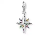 Bevilles Jewellery Thomas Sabo Charm Pendant Colourful Star, Silver offer