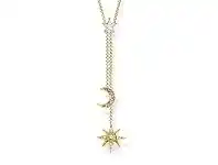 Bevilles Jewellery Thomas Sabo Necklace Star & Moon Gold offer