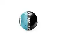 Bevilles Jewellery Thomas Sabo Bead "Ornament Turquoise & Black" offer