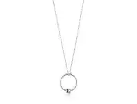 Bevilles Jewellery Ania Haie Modern Circle Necklace - Silver offer