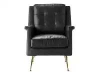 LivingStyles Malyn Leather Armchair, Black offer