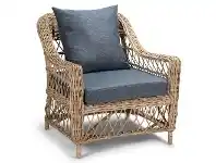 LivingStyles Nassau Rattan Armchair, Kubu Grey / Navy offer