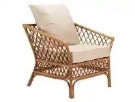 LivingStyles Charlotte Rattan Armchair, Antique Brown / Tan offer