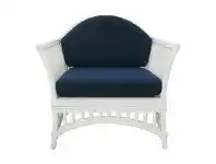 LivingStyles Martello Rattan Armchair, White offer