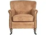 LivingStyles Bramley Vintage Leather Armchair, Caramel offer