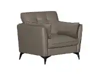 LivingStyles Rossiter Leather Armchair, Stone offer