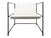 LivingStyles Line Leather & Iron Armchair offer