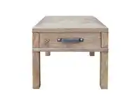 LivingStyles Maksim Reclaimed Elm Timber Lamp Table, Natural offer
