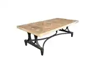 LivingStyles Bourke Reclaimed Elm Timber & Iron Coffee Table, 135cm offer