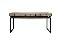 LivingStyles Torano Reclaimed Elm Timber & Iron Console Table, 160cm offer