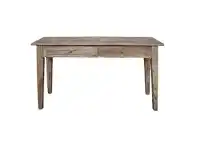 LivingStyles Auberge Parquetry Reclaimed Elm Timber Hall Table, 140cm offer