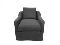 LivingStyles Dume Cotton Slipcover Armchair, Graphite offer
