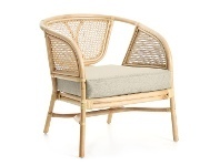 LivingStyles Sascha Rattan Armchair, Natural offer