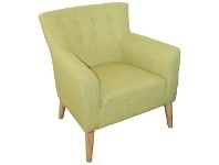 LivingStyles Fiesta Commercial Grade Fabric Armchair, Apple Green offer