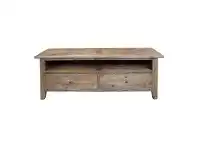LivingStyles Auberge Parquetry Reclaimed Elm Timber 2 Drawer TV Unit, 140cm offer