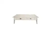 LivingStyles Bourdon Oak Timber 2 Drawer Coffee Table, 140cm offer