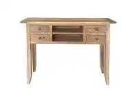 LivingStyles Bambi Reclaimed Elm Timber Hall Table, 100cm, Natural offer