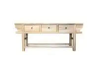 LivingStyles Wanli Reclaimed Elm Timber Oriental Hall Table, 200cm offer