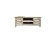 LivingStyles Croix Oak Timber 2 Door TV Unit, 140cm offer