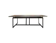 LivingStyles Torano Reclaimed Elm Timber & Iron Dining Table, 180cm offer