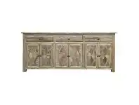 LivingStyles Parco Reclaimed Elm Timber 6 Door 3 Drawer Buffet Table, 200cm offer