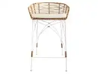 LivingStyles Ellodie Rattan & Metal Bar Stool offer