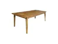 LivingStyles Auberge Reclaimed Elm Timber Dining Table, 220cm, Honey offer