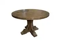 LivingStyles Ronde Reclaimed Elm Timber Round Dining Table, 140cm, Natural offer