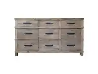 LivingStyles Maksim Reclaimed Elm Timber 3 Door 3 Drawer Buffect Table, 160cm, Natural offer