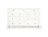 LivingStyles Hamilton Timber 5 Drawer Chest, White offer