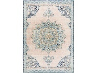 LivingStyles Avenue No.706 Tribal Rug, 330x240cm, Salmon / Blue offer