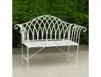 Lavinia Iron Garden Bench, 128cm