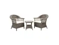 LivingStyles Marsaille 3 Piece Kubu Wicker Lounge Set offer